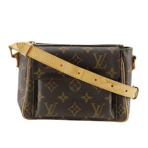 LOUIS VUITTON Brown Monogram Canvas Shoulder Bag
